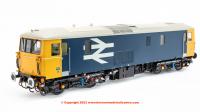 7303 Heljan Class 73 Electro-Diesel - un-numbered - BR Blue livery with large logo